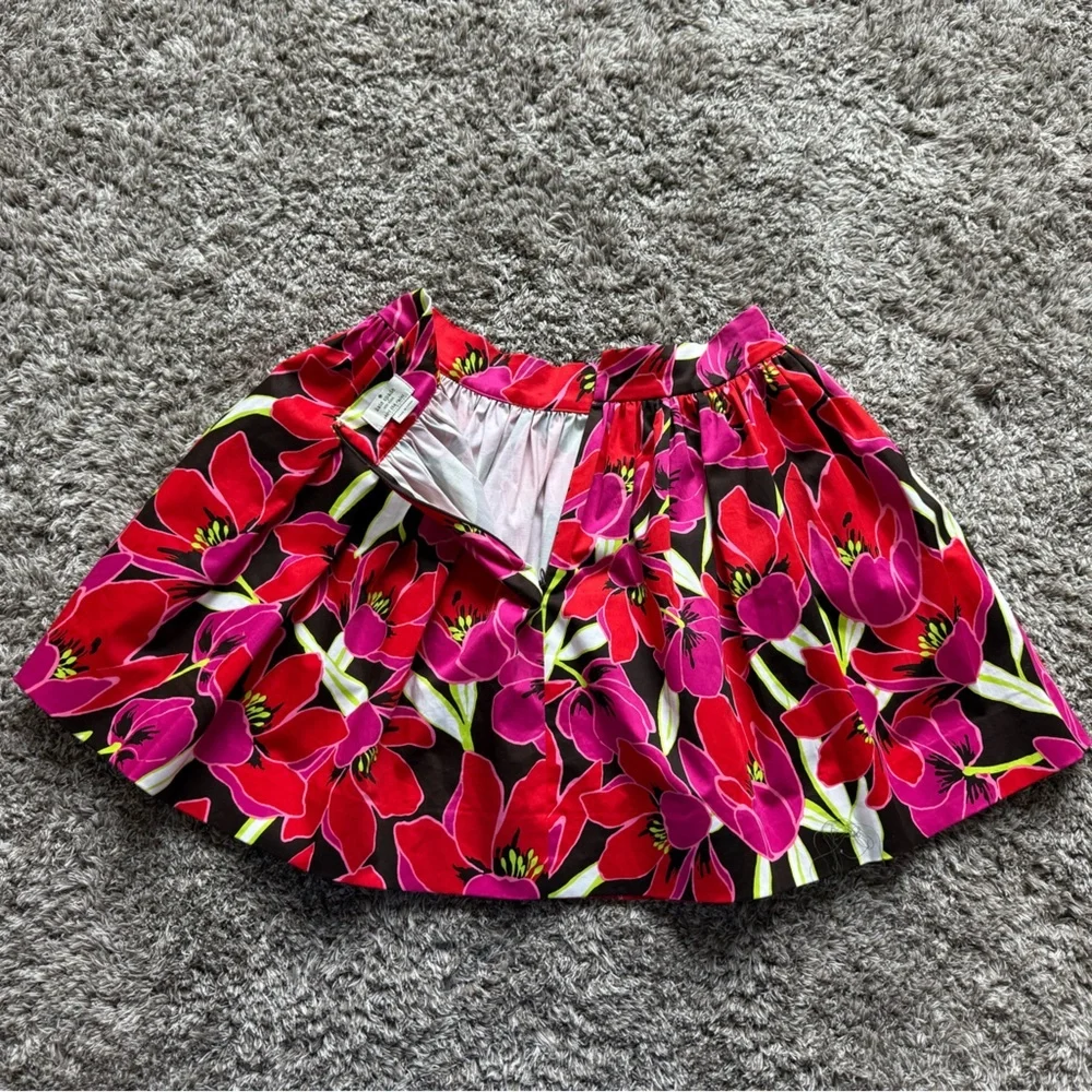 Kate Spade Coreen Cupcake Magenta Floral Preppy Fun Skirt Size 2 - Picture 8 of 11